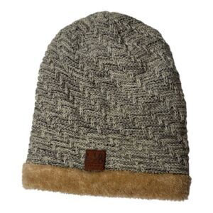 L.I.B New York Gray and Tan Winter Hat.